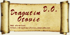 Dragutin Otović vizit kartica